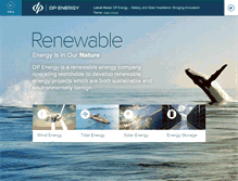 Tablet Screenshot of dpenergy.com